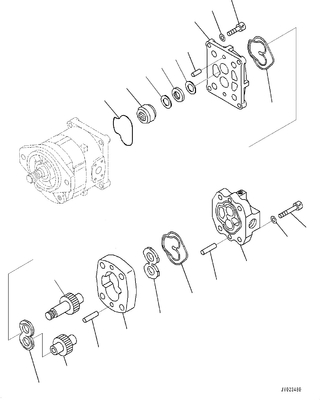 705-52-21250 Gear Pump Assembly SAR 63 + SBR 10 GD555 GD655 GD675